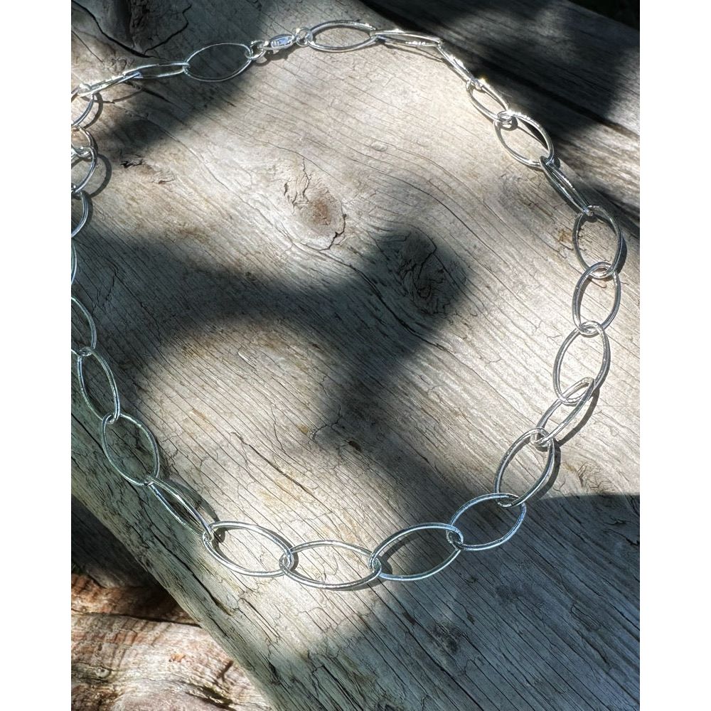 Oval Link Charm Necklace