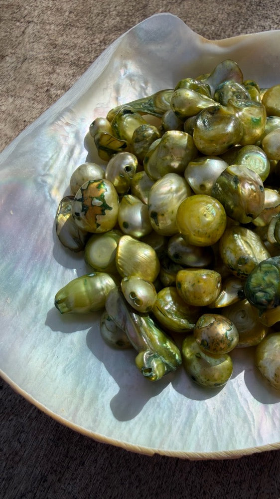 Freshwater Pearls - Fiddlehead Baroque