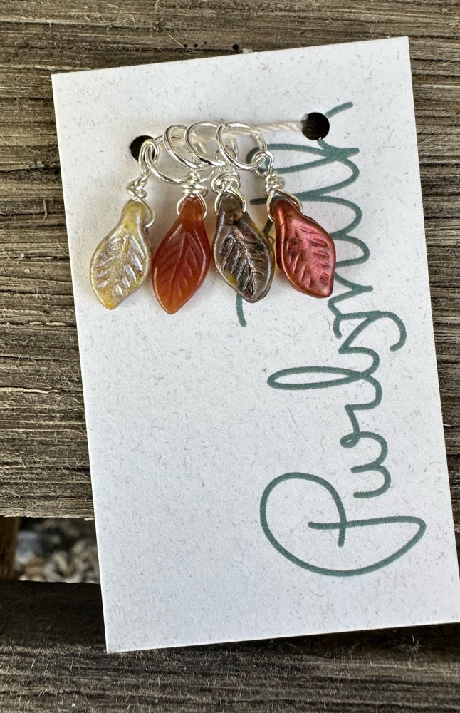 Glass Leaves Set