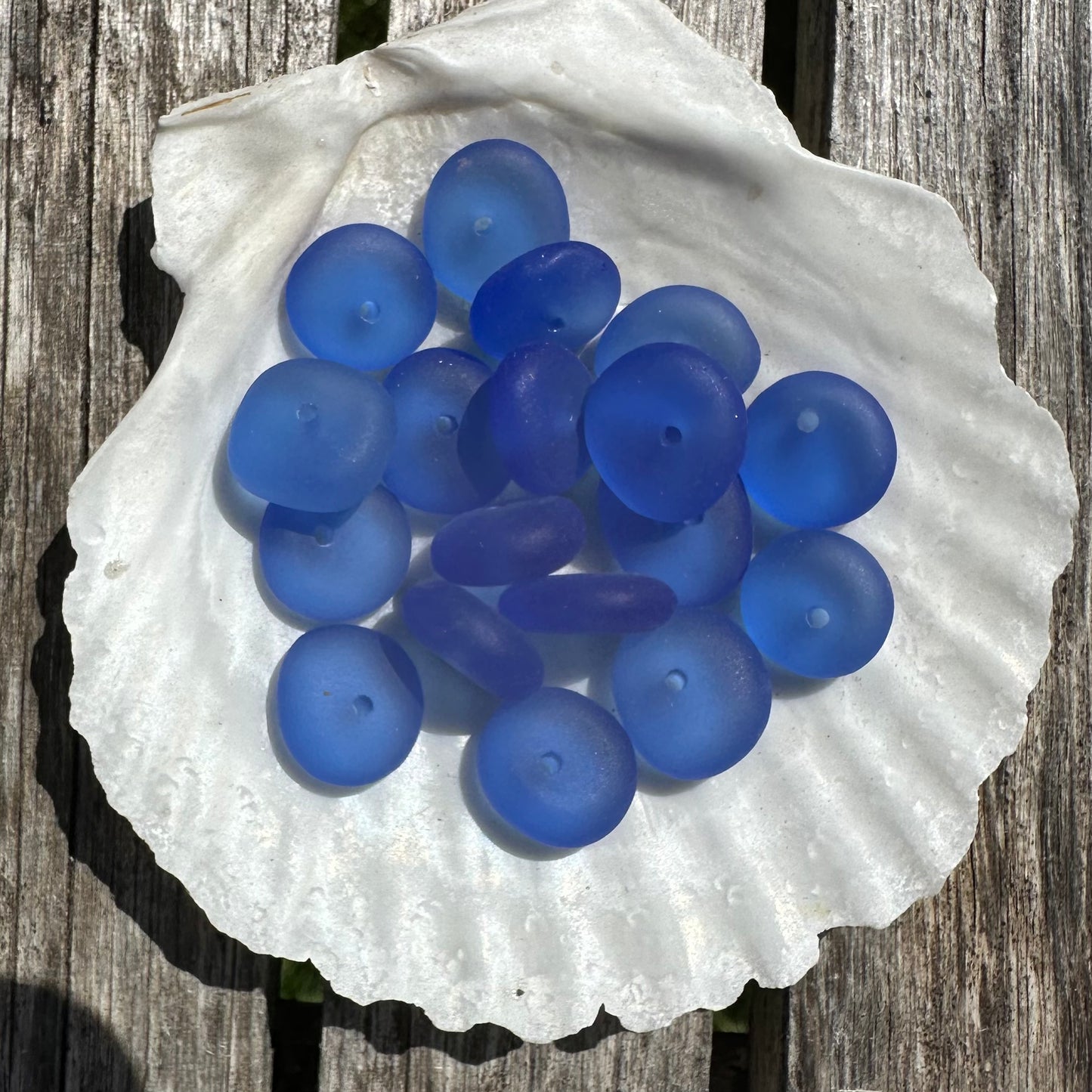 Sea Glass Pebbles- Cobalt