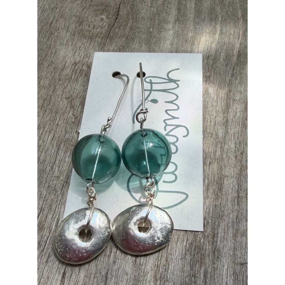 Glass Float Earrings