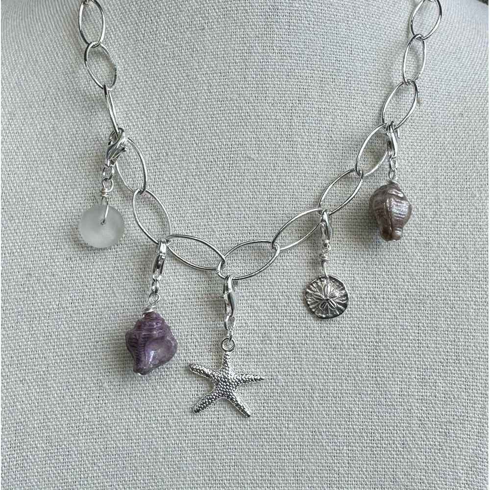 Oval Link Charm Necklace