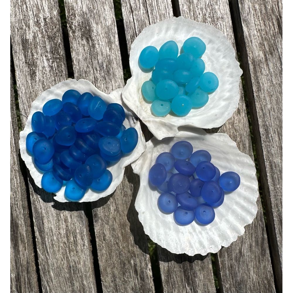 Sea Glass Pebbles- Aqua