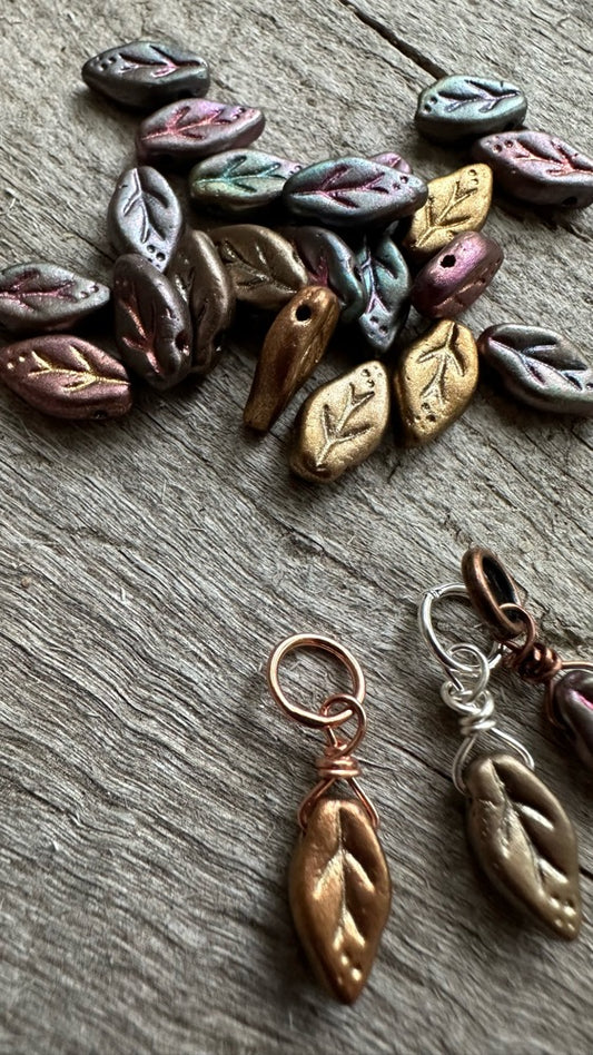 Glass Leaves Set - Metallics