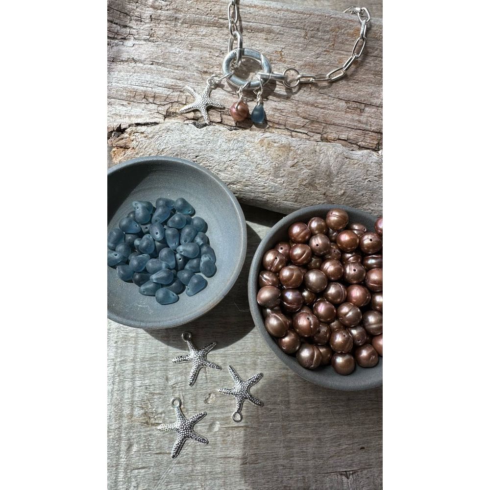 Starfish & Pearl Charm Bracelet