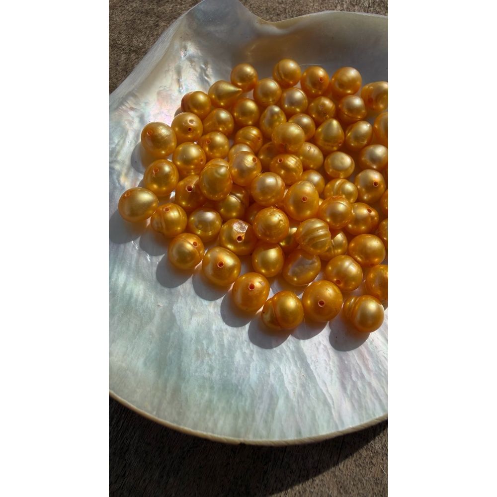 Freshwater Pearls - Golden Rod