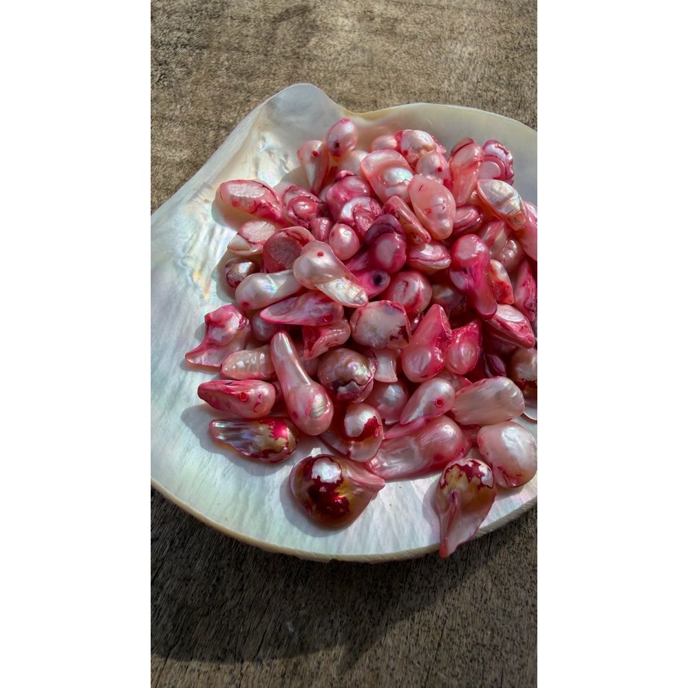 Freshwater Pearls - Rosey Baroque