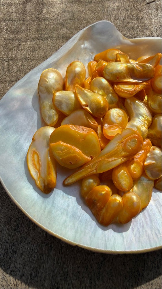 Freshwater Pearls - Sunshine Baroque