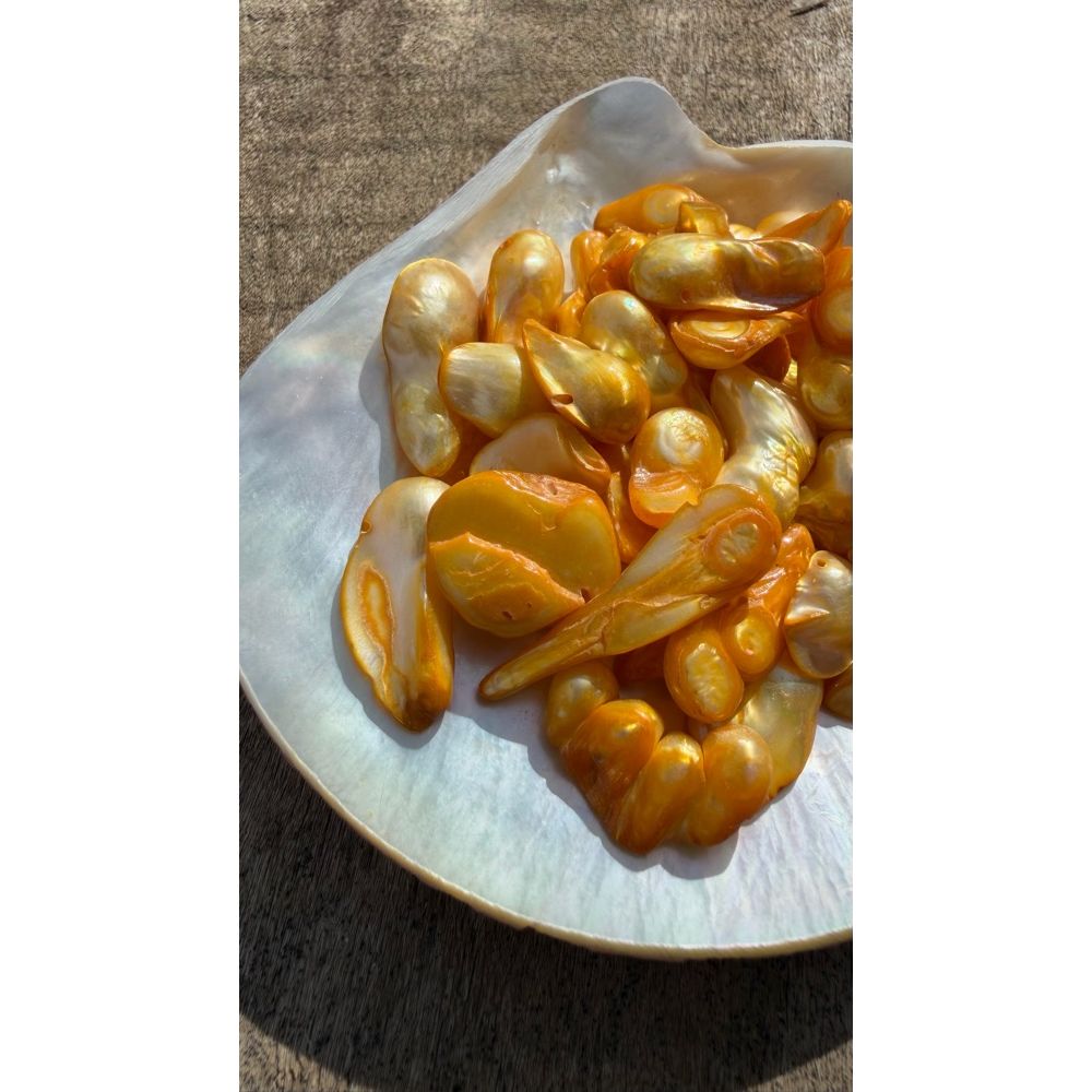Freshwater Pearls - Sunshine Baroque