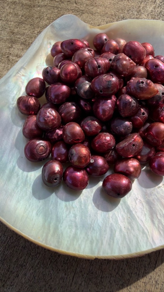 Freshwater Pearls - Pomegranate