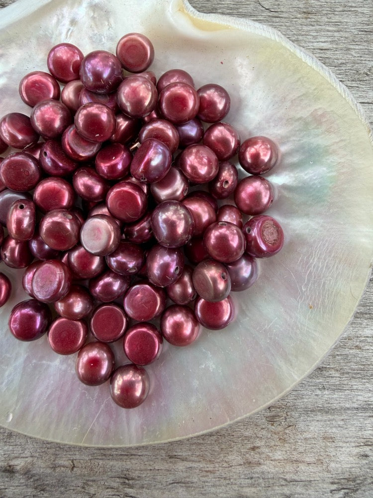 Freshwater Pearls - Rose Button