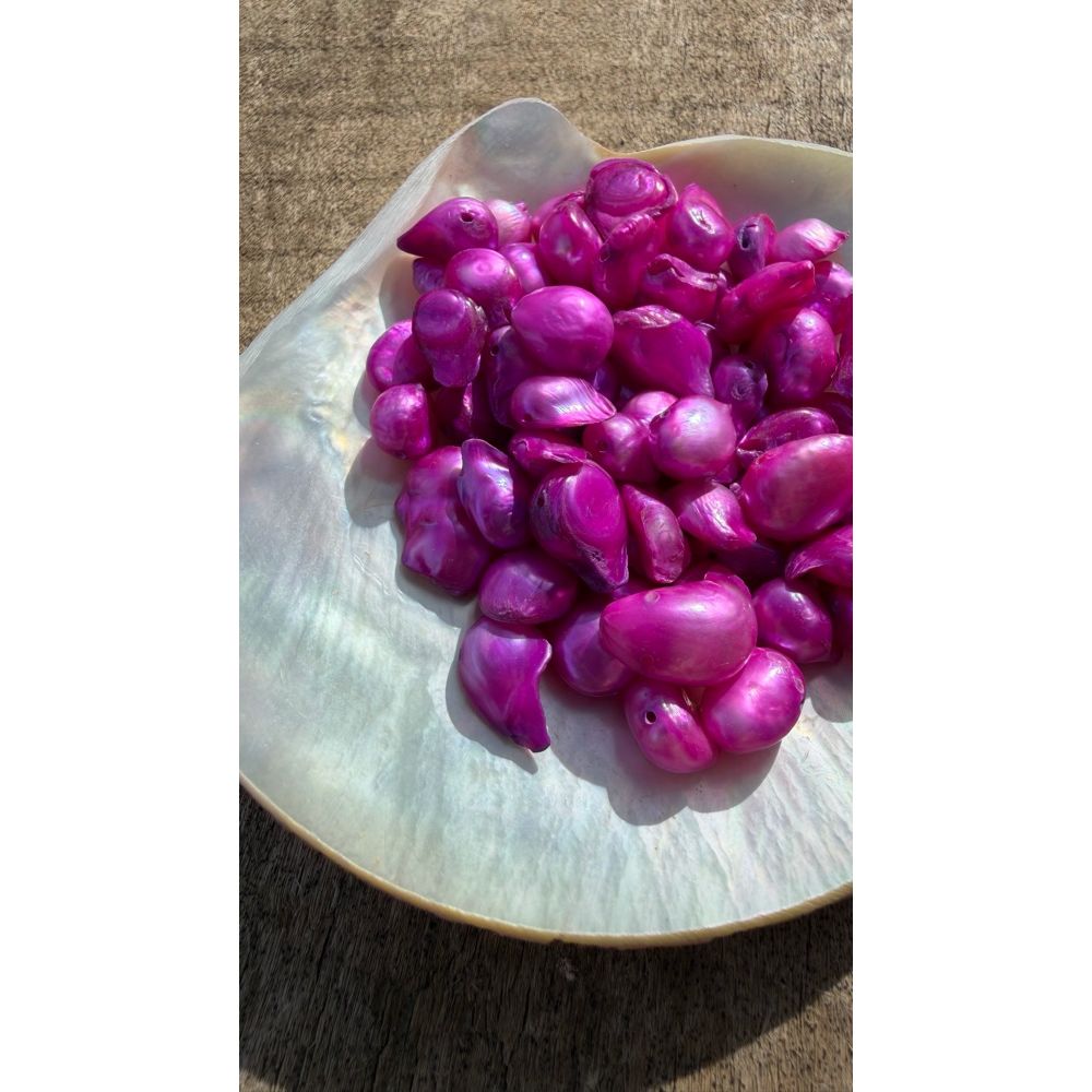 Freshwater Pearls - Neon Violet