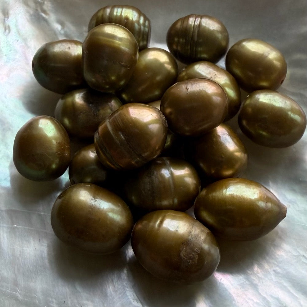 Freshwater Pearls - Brass