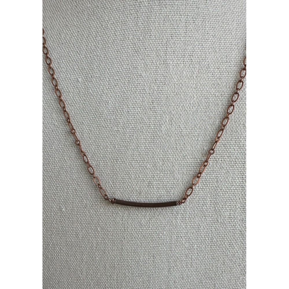 Curve Antique Copper Pendant