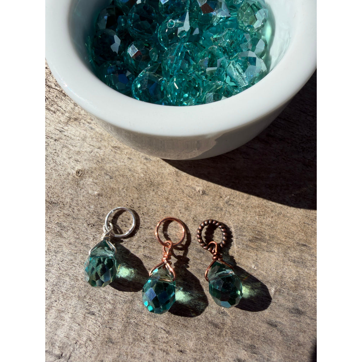 Faceted Glass Crystals - Bayberry