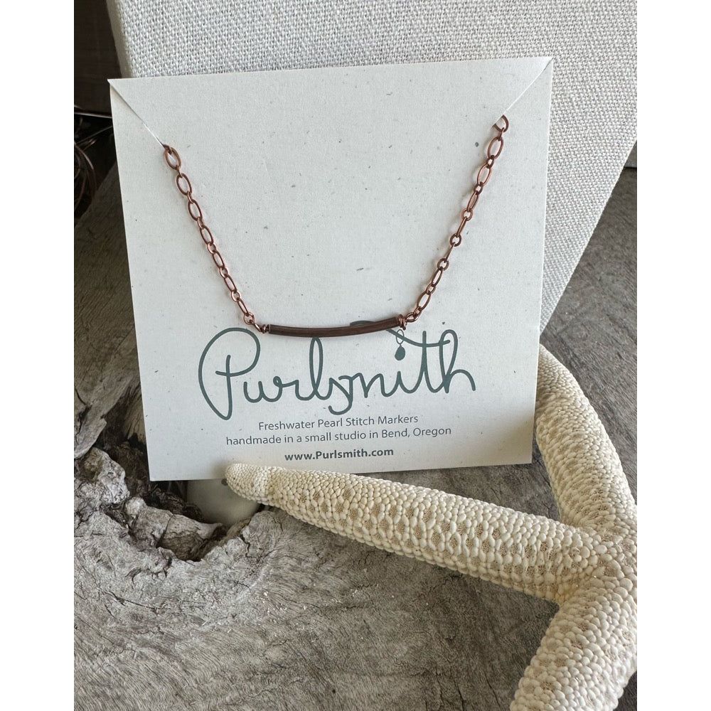 Curve Antique Copper Pendant