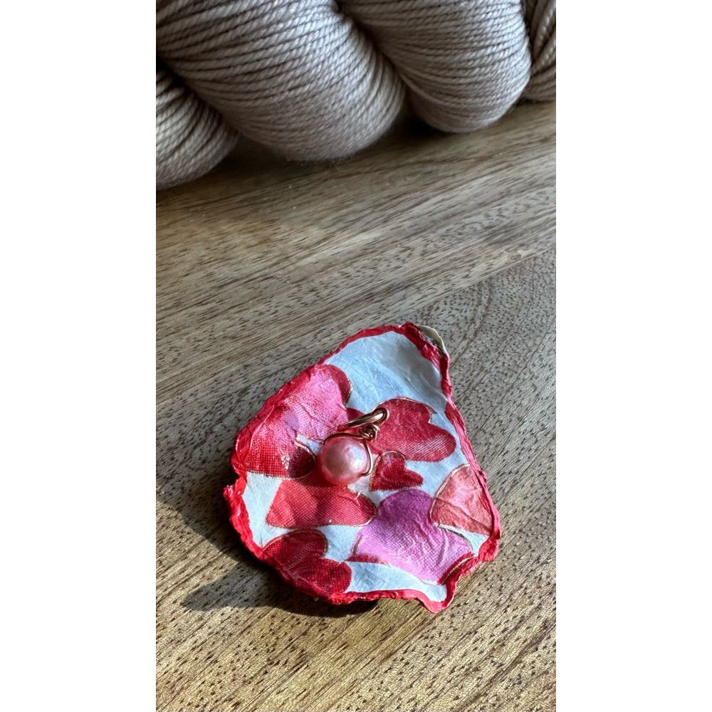 Petite Shell Vessels- Hearts & Flowers
