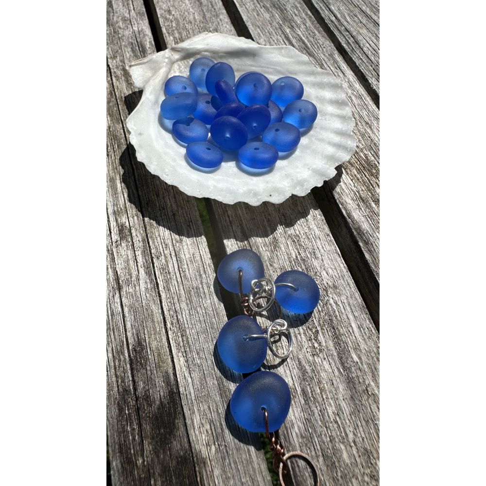 Sea Glass Pebbles- Cobalt