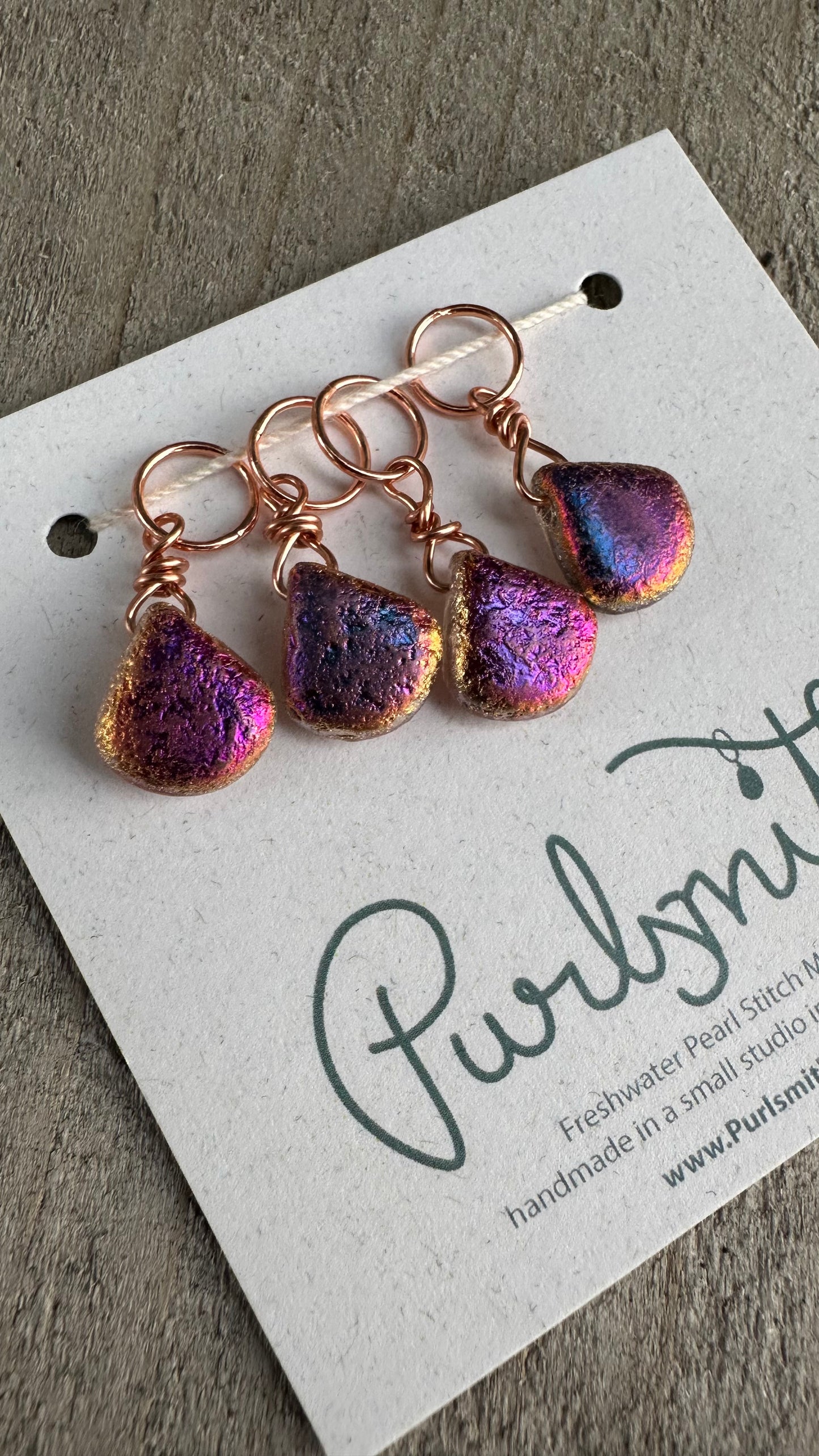 Iridescent Copper Glass Markers