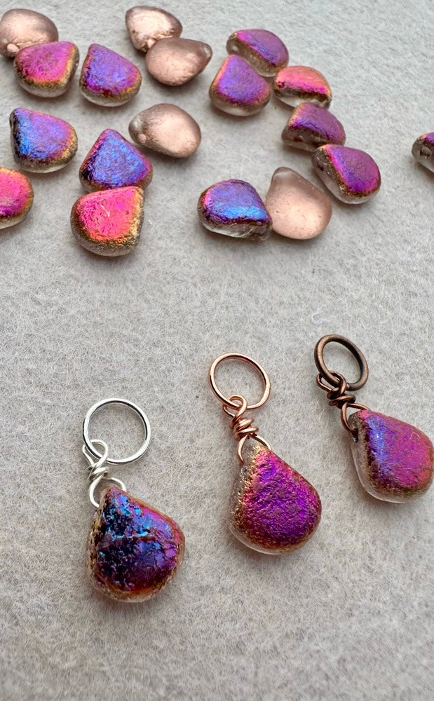 Iridescent Copper Glass Markers