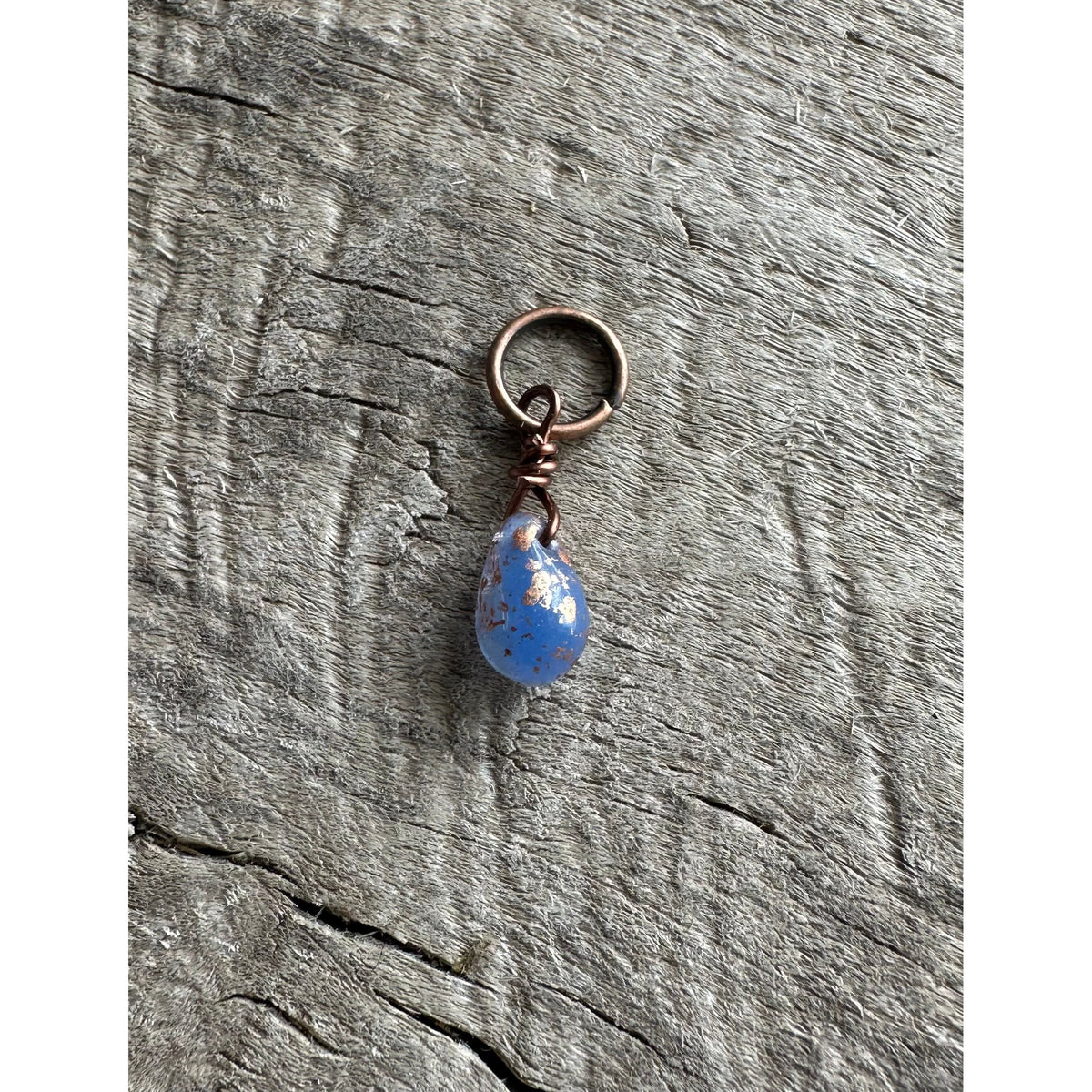 Periwinkle Speckle Glass Drop