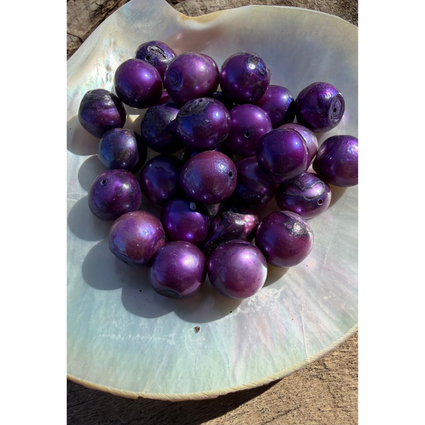 Freshwater Pearls - Aubergine