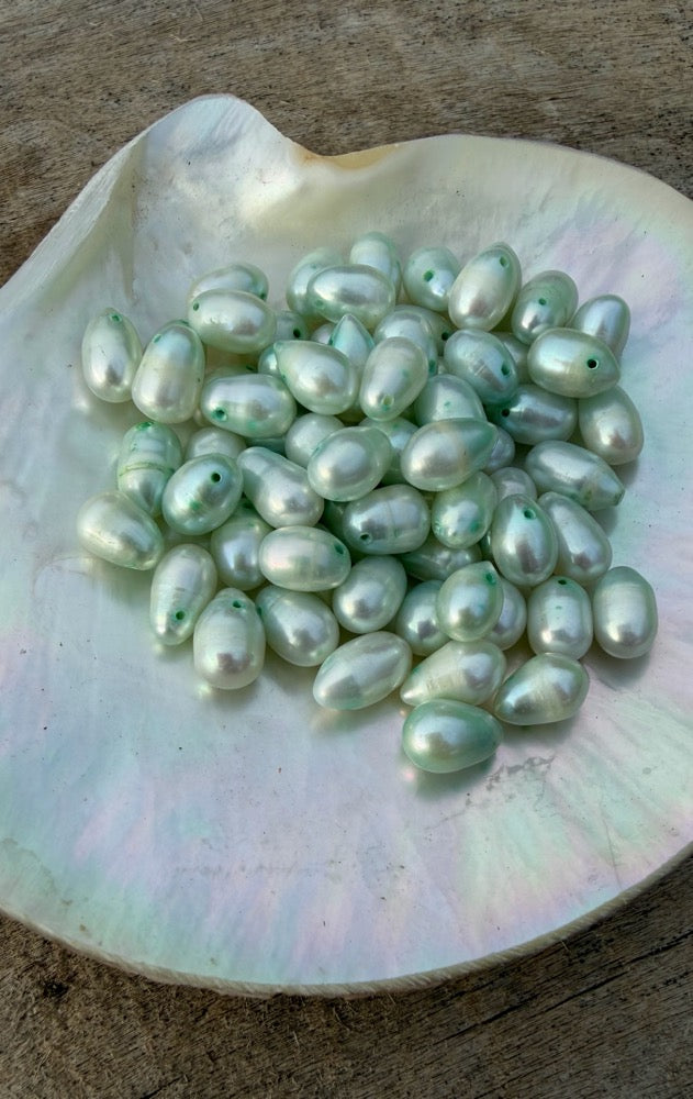 Freshwater Pearls - Icy Mint