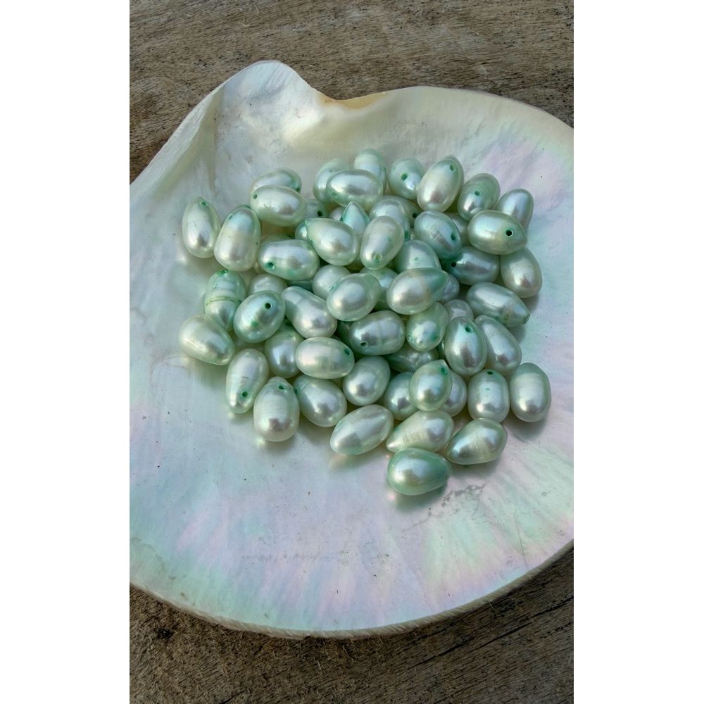 Freshwater Pearls - Icy Mint
