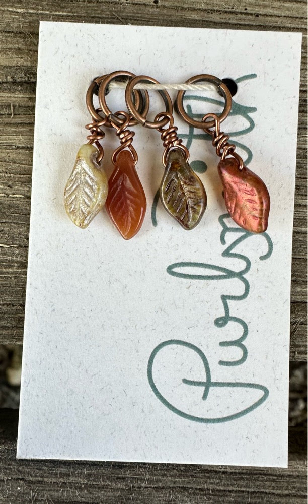 Glass Leaves Set