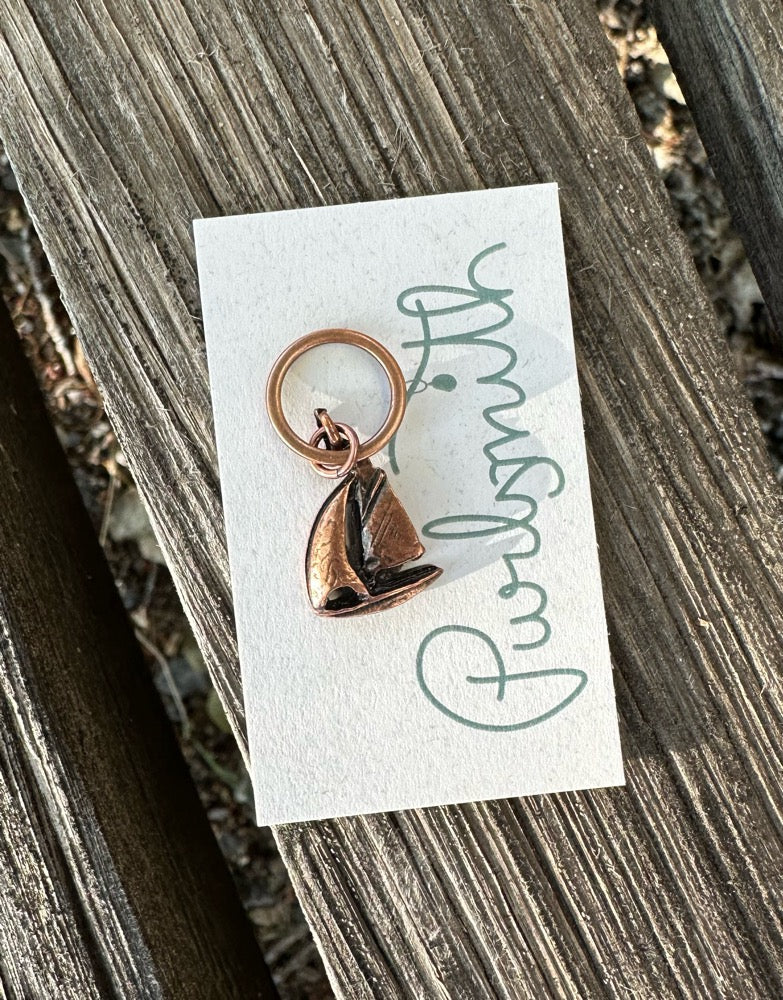 Antique Copper Sailboat