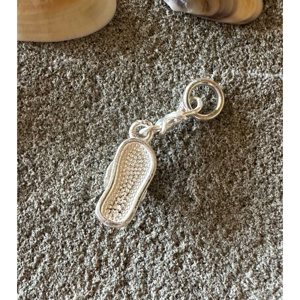 Sterling Flip Flop Stitch Marker/Charm