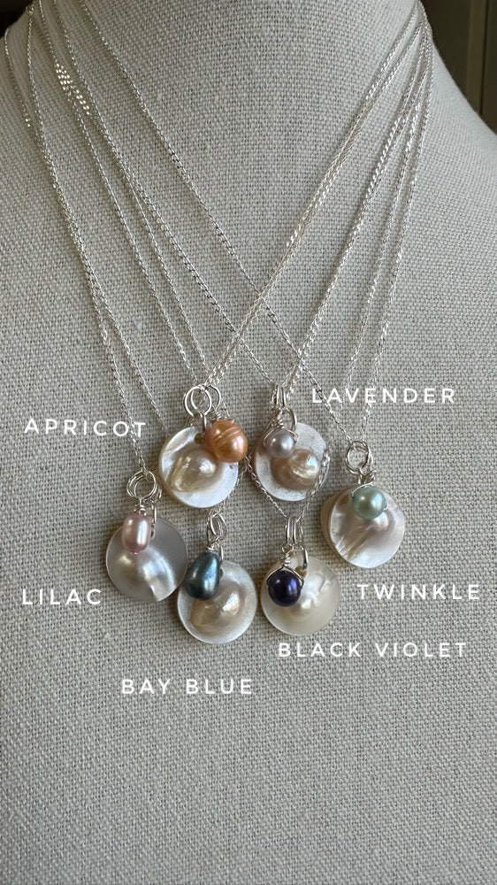 Blister Pearl Pendant Necklace