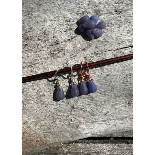 Small Handcrafted Glass Drops - Lavender