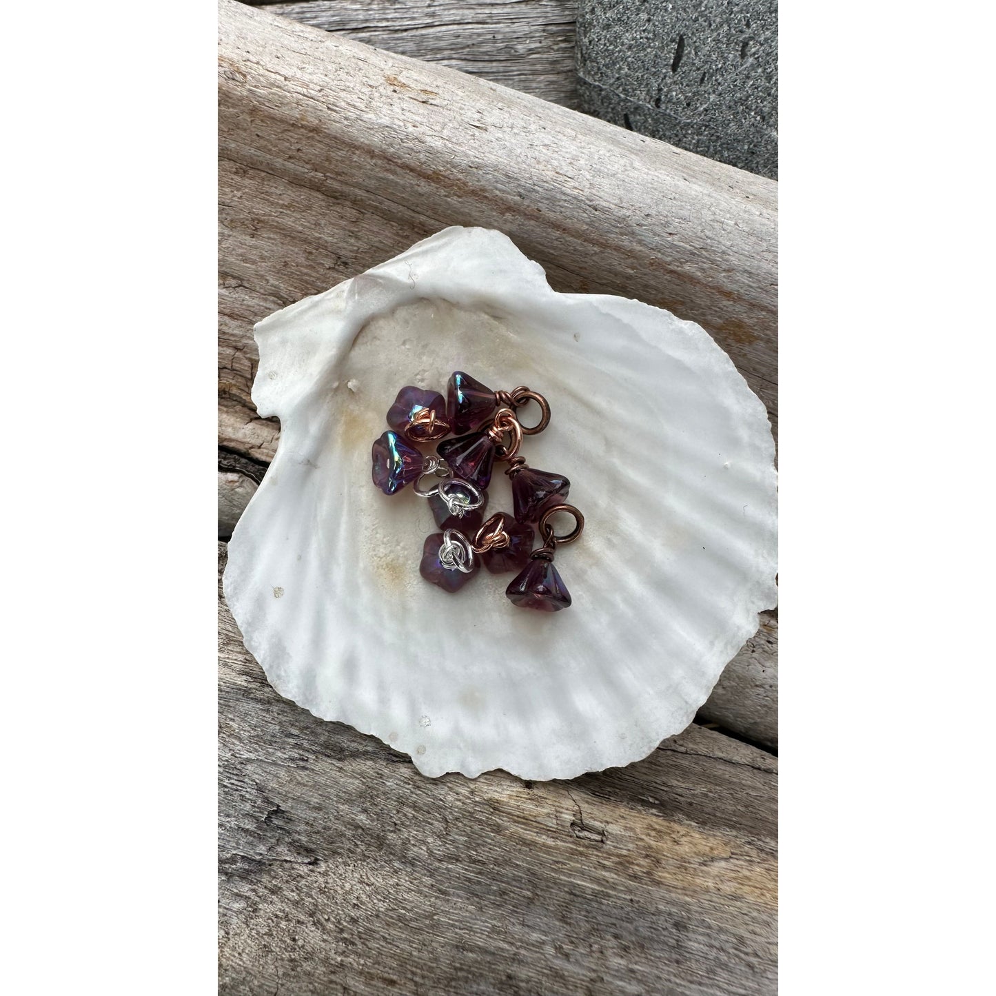 Glass Flower- Plum