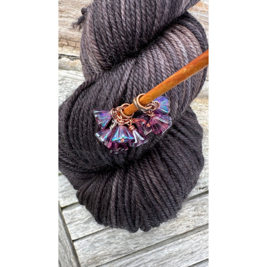 Glass Flower- Plum