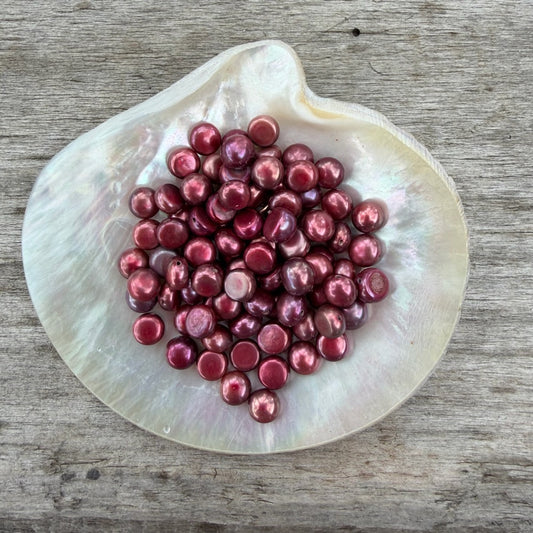 Freshwater Pearls - Rose Button