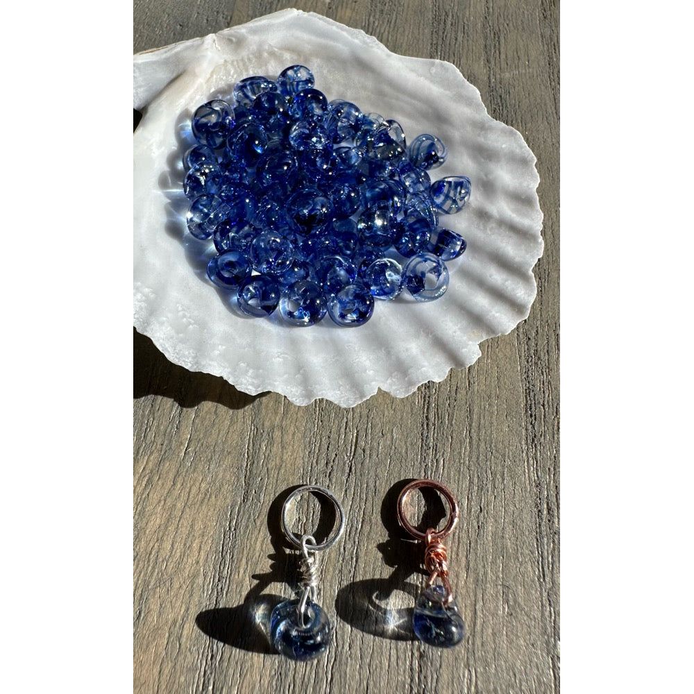 Glass Dollops - Cobalt Swirl