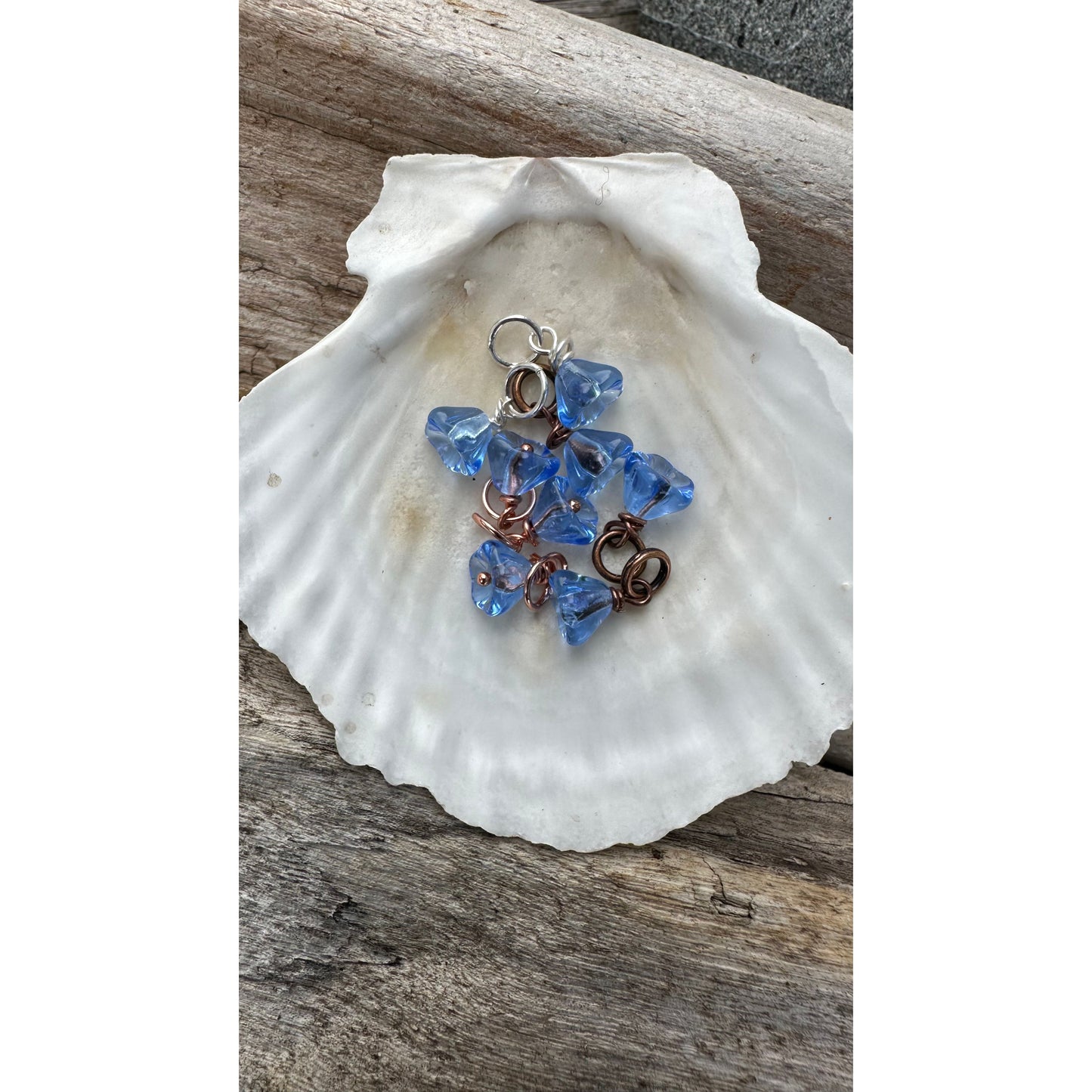 Glass Flower- Light Blue