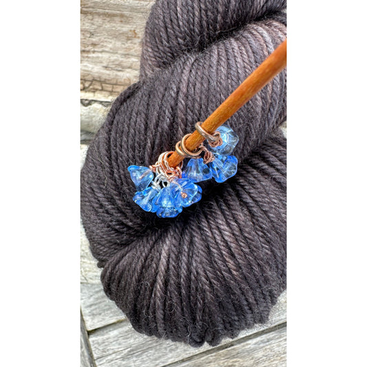 Glass Flower- Light Blue