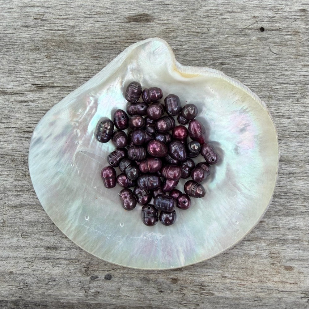 Freshwater Pearls - Dark Berry