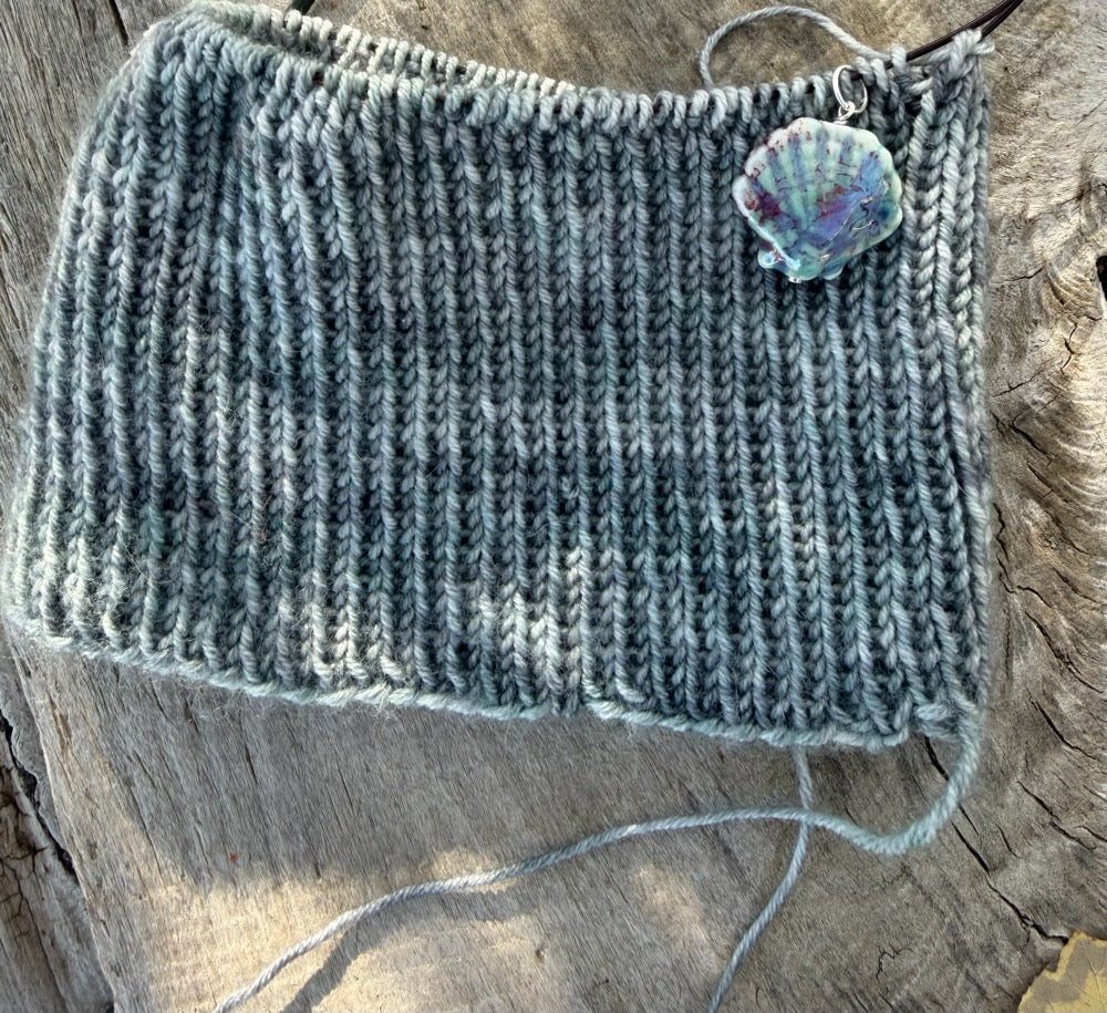 Scallop Marker Holder- Periwinkle Sage