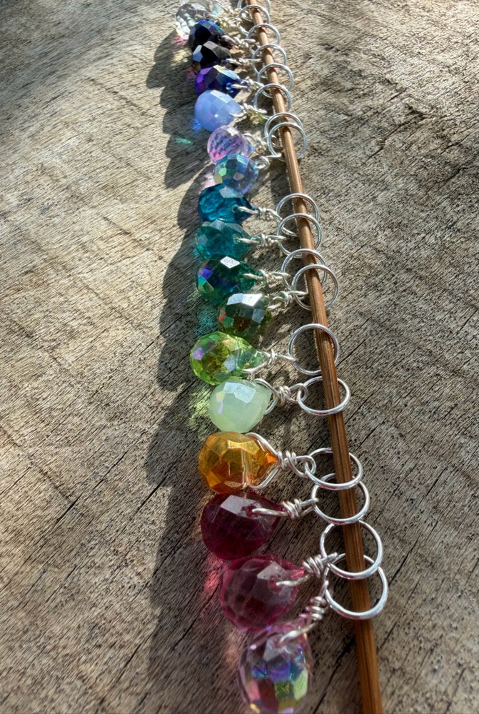 Faceted Glass Crystal Rainbow