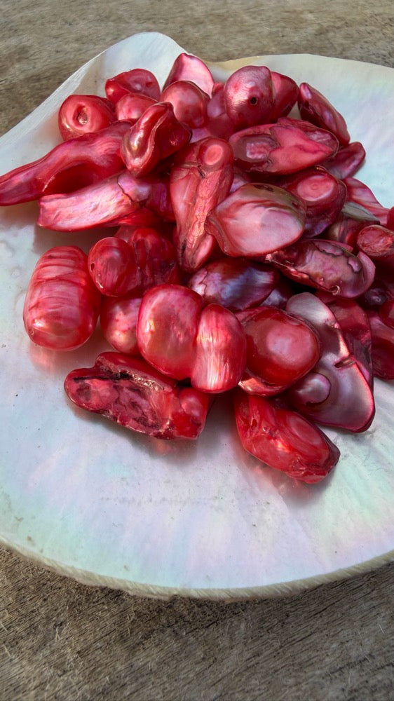 Freshwater Pearls - Poppy Baroque
