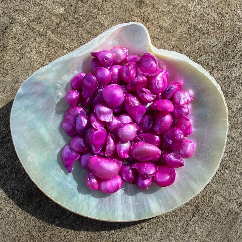 Freshwater Pearls - Neon Violet