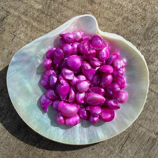 Freshwater Pearls - Neon Violet