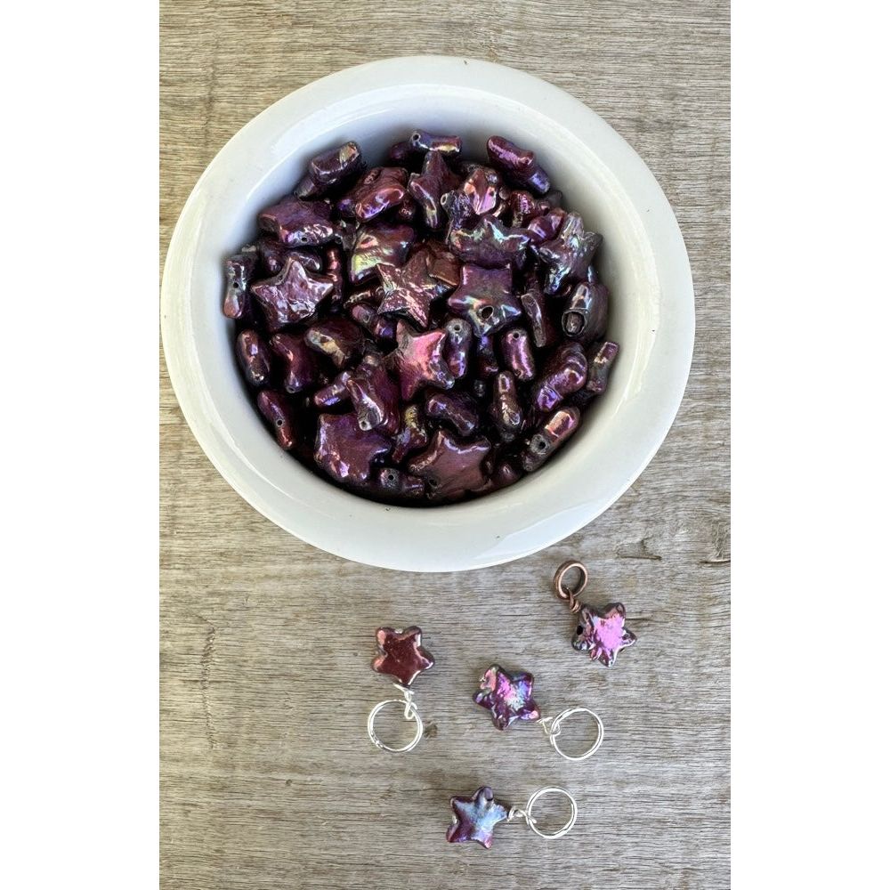 Purple Freshwater Pearl Stars