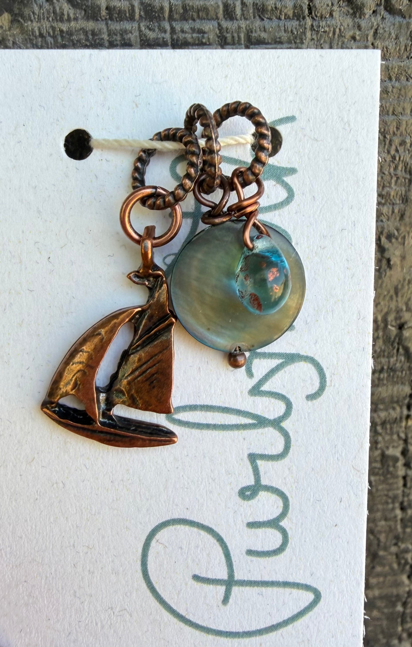 Antique Copper Sailboat Mix