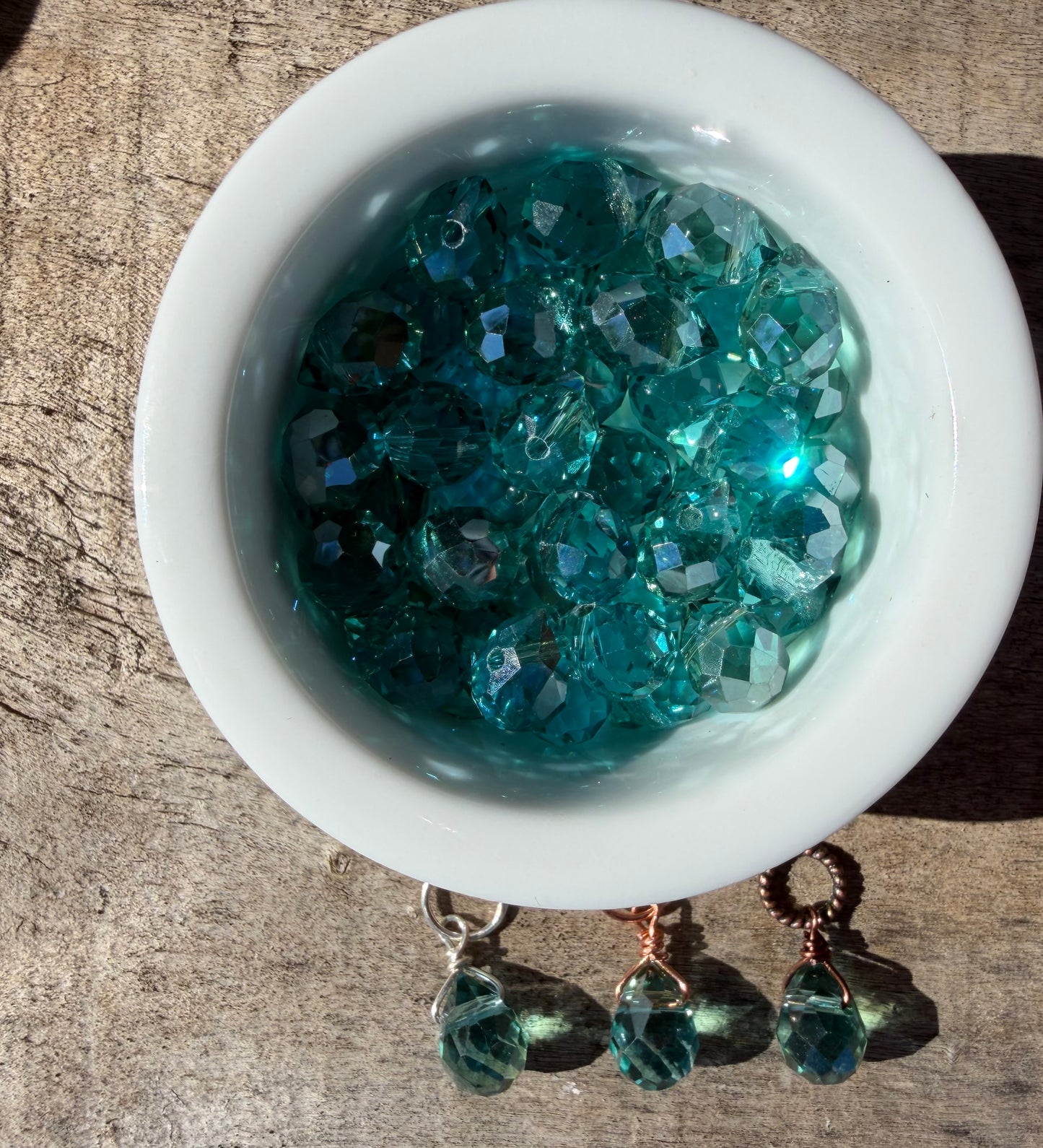 Faceted Glass Crystals - Bayberry