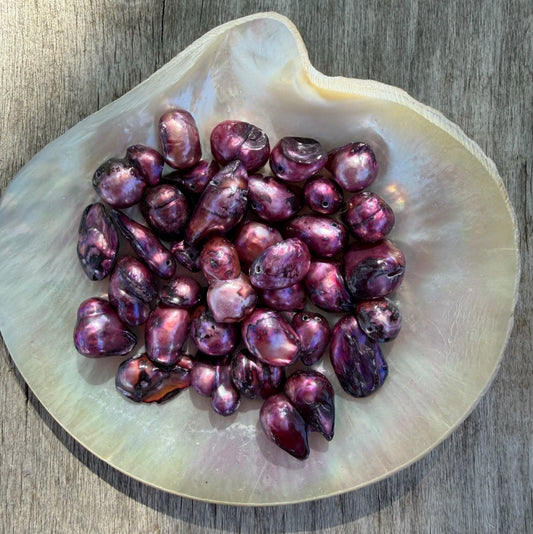 Freshwater Pearls - Raspberry Baroque