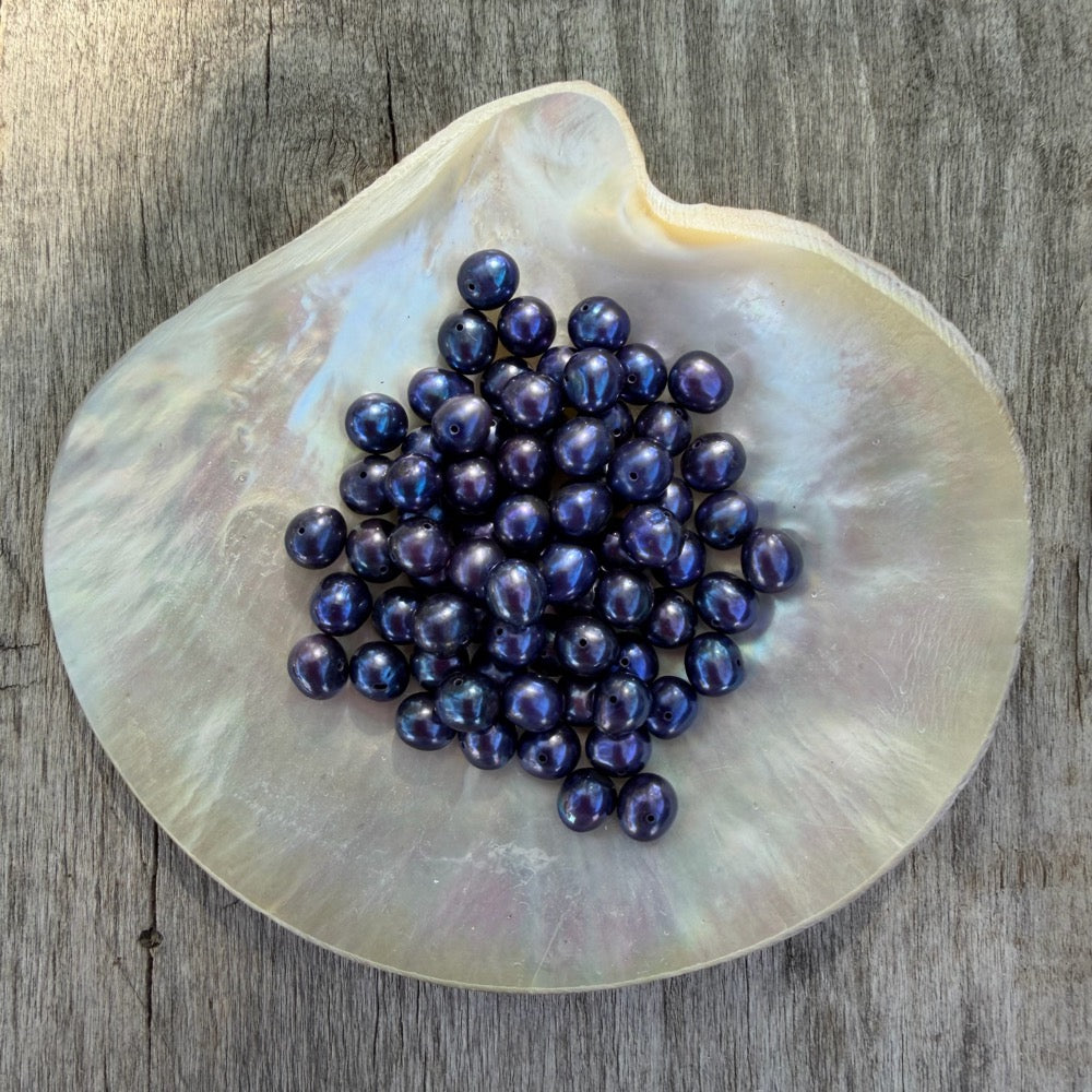 Freshwater Pearls - Black Violet